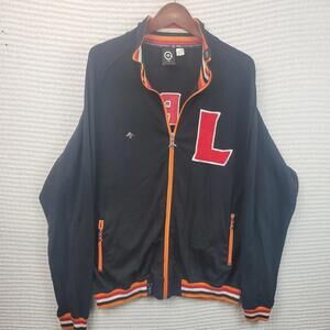 LRG Roots and Equipment Track Jacket Tiger Beast Out Embroidered Full Zip XL